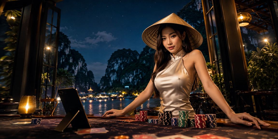 Người dùng Ninh Bình đội nón lá tham gia cá cược và nhận ưu đãi trực tuyến